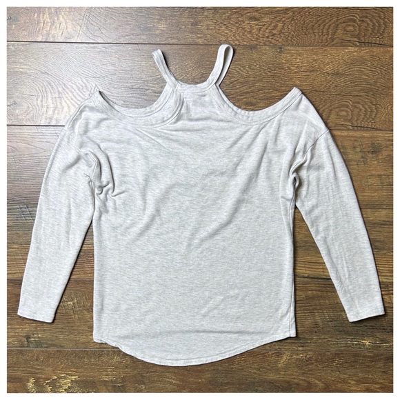 Express One Eleven Long Sleeve Cold Shoulder Halter - Picture 6 of 8